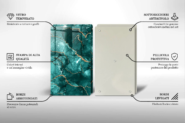 Deska do krojenia Niebieski marmur