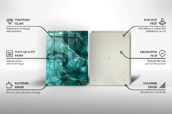 Deska do krojenia Niebieski marmur