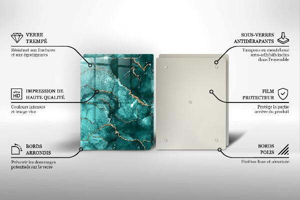 Deska do krojenia Niebieski marmur