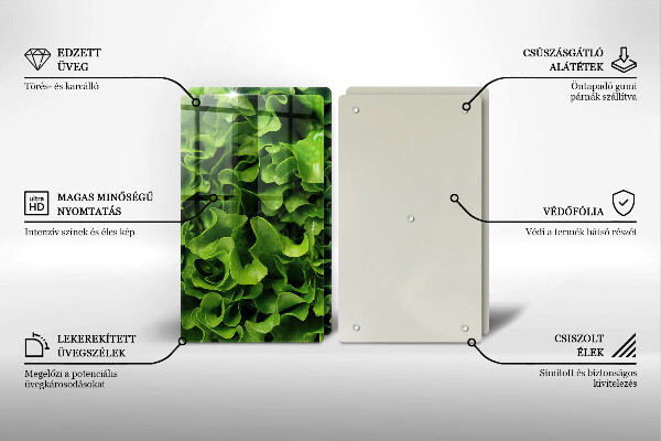 Deska do krojenia Zielone liście sałaty