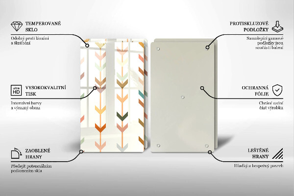 Deska do krojenia Elementy geometryczne