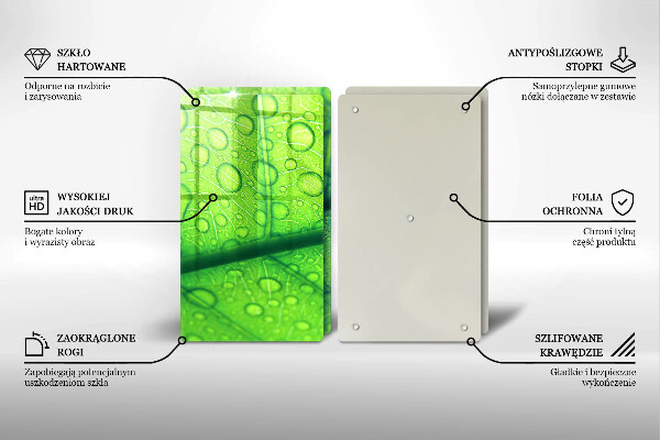 Deska do krojenia Zbliżenie liścia