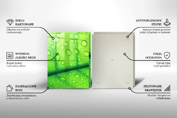 Deska do krojenia Zbliżenie liścia
