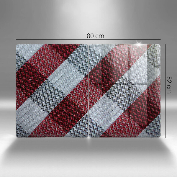 Deska do krojenia Czerwono biała krata