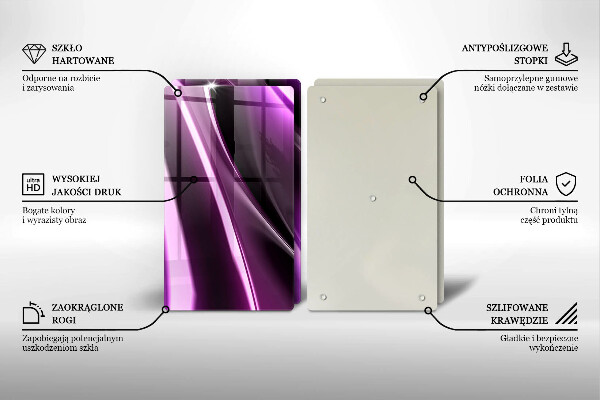 Deska do krojenia Fioletowa abstrakcja