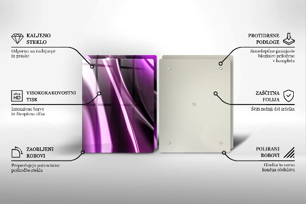 Deska do krojenia Fioletowa abstrakcja