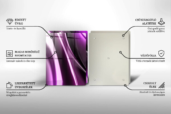 Deska do krojenia Fioletowa abstrakcja