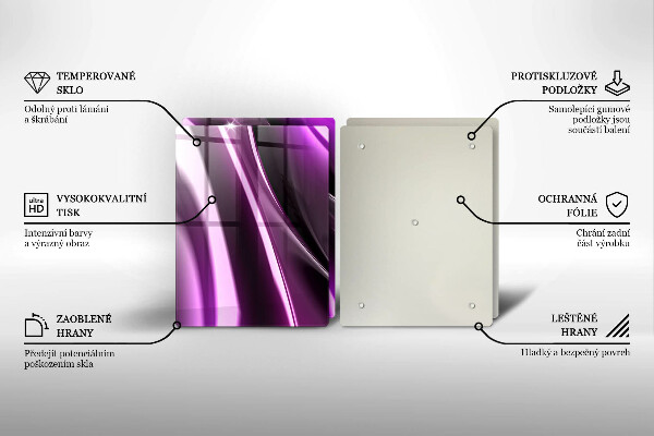 Deska do krojenia Fioletowa abstrakcja