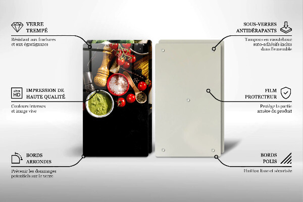 Deska do krojenia Włoskie składniki i przyprawy