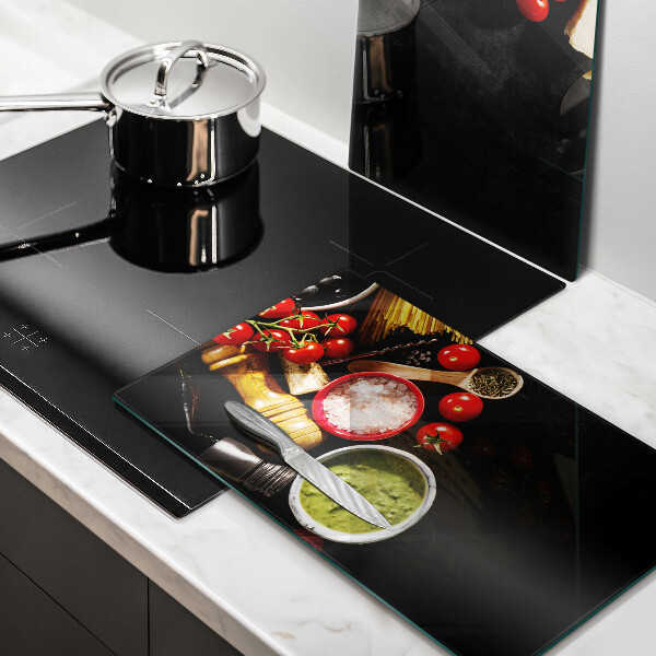 Deska do krojenia Włoskie składniki i przyprawy