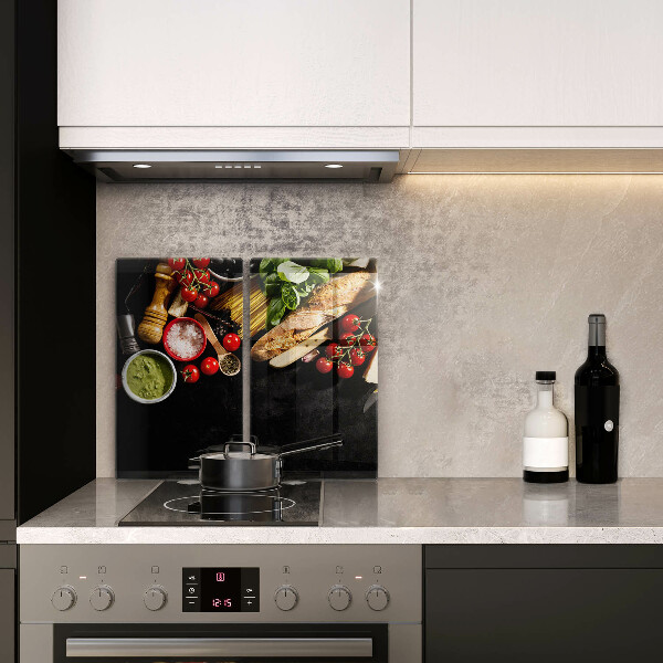 Deska do krojenia Włoskie składniki i przyprawy