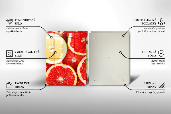 Deska do krojenia Plastry grejpfruta