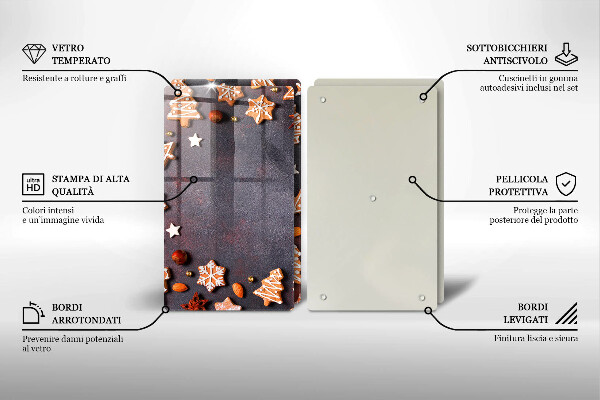 Deska do krojenia Pierniczki świąteczne