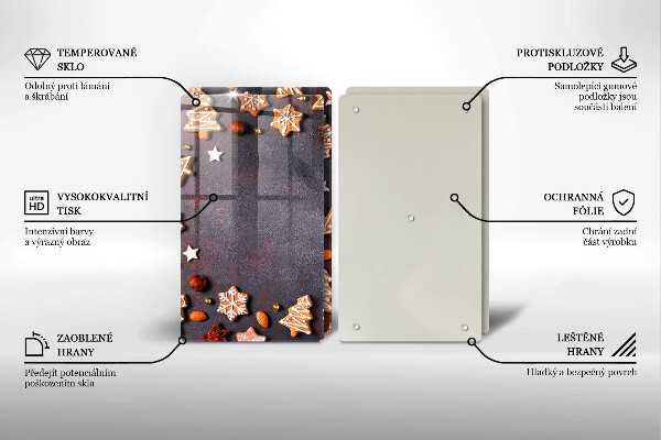 Deska do krojenia Pierniczki świąteczne