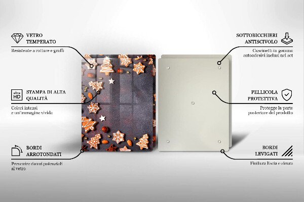 Deska do krojenia Pierniczki świąteczne