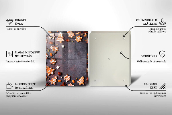 Deska do krojenia Pierniczki świąteczne