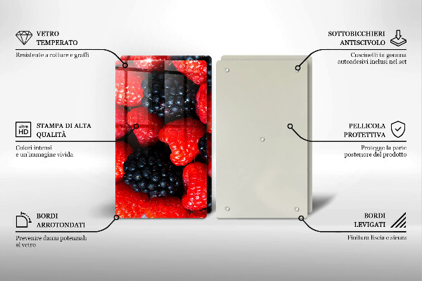 Deska do krojenia Maliny i jeżyny