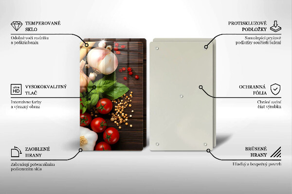 Deska do krojenia Warzywa na stole