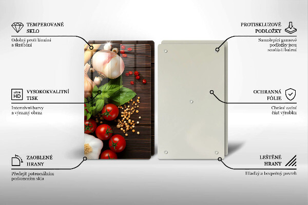 Deska do krojenia Warzywa na stole