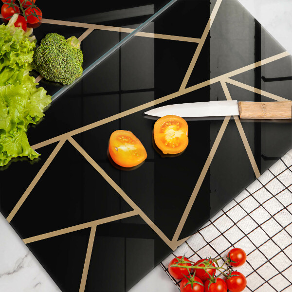 Deska do krojenia Czarna abstrakcja