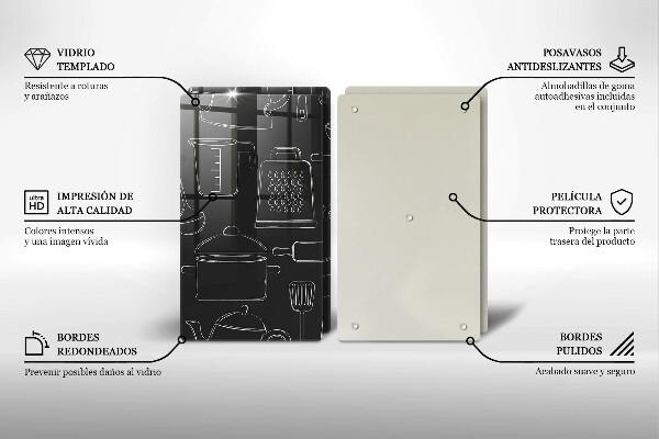 Deska do krojenia Rysunkowe akcesoria kuchenne