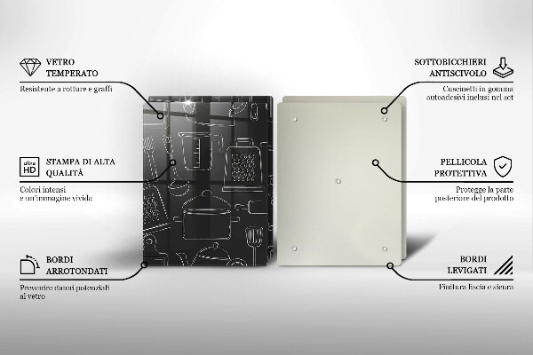 Deska do krojenia Rysunkowe akcesoria kuchenne