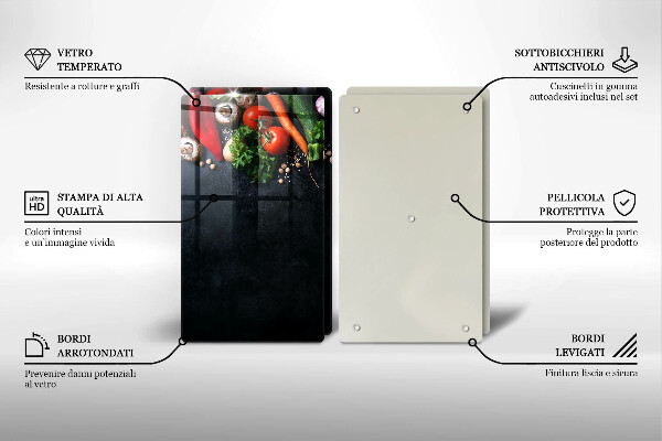 Deska do krojenia Kolorowe warzywa