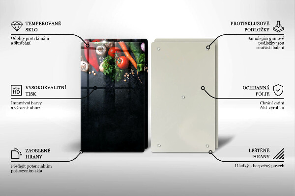 Deska do krojenia Kolorowe warzywa