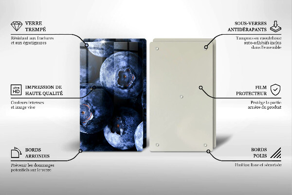 Deska do krojenia Zbliżenie na jagody