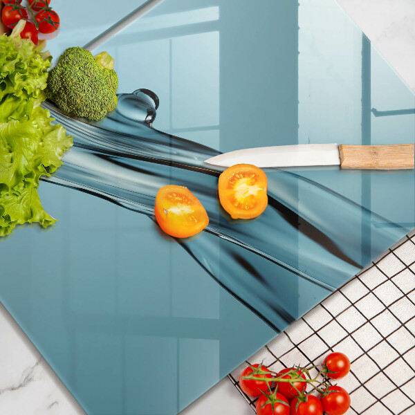 Deska do krojenia Woda na niebieskim tle