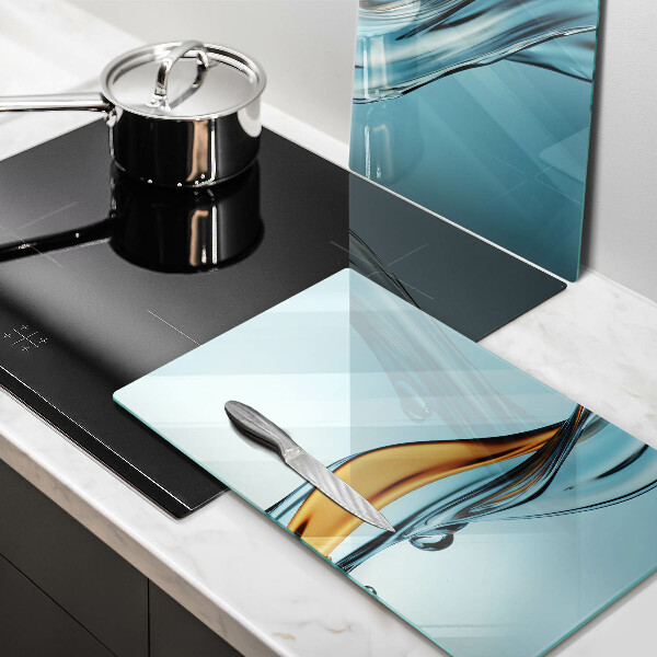 Deska do krojenia Woda na niebieskim tle