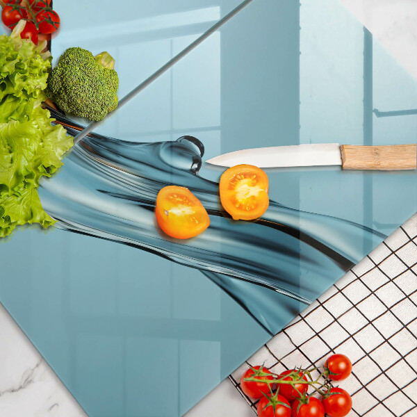 Deska do krojenia Woda na niebieskim tle