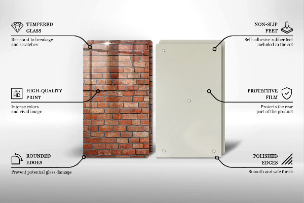 Deska do krojenia Ceglana ściana mur