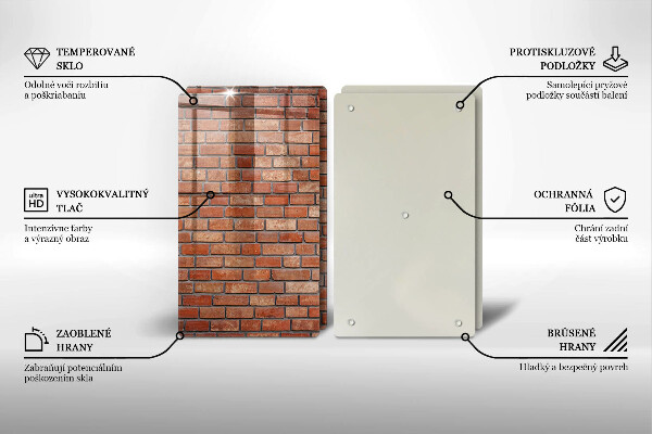 Deska do krojenia Ceglana ściana mur