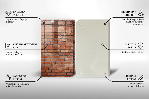 Deska do krojenia Ceglana ściana mur