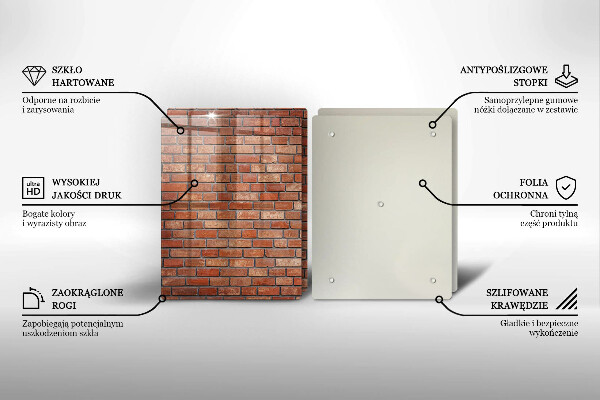 Deska do krojenia Ceglana ściana mur