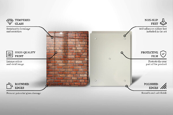 Deska do krojenia Ceglana ściana mur