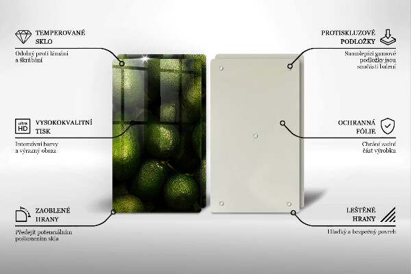 Deska do krojenia Owoce awokado