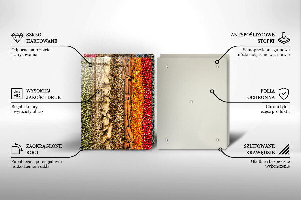 Deska do krojenia Kolorowe przyprawy