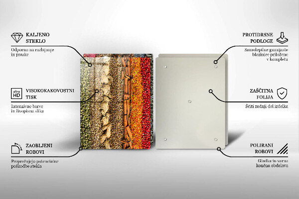 Deska do krojenia Kolorowe przyprawy
