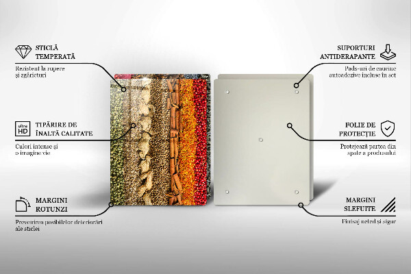 Deska do krojenia Kolorowe przyprawy