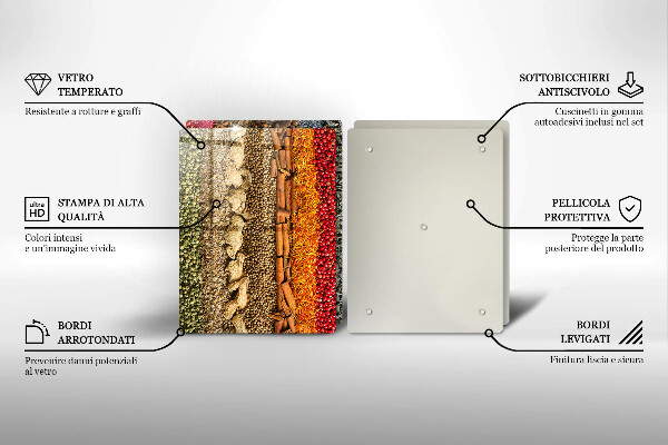Deska do krojenia Kolorowe przyprawy