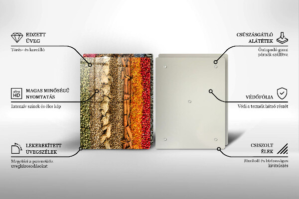 Deska do krojenia Kolorowe przyprawy
