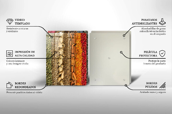 Deska do krojenia Kolorowe przyprawy