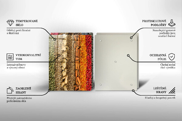 Deska do krojenia Kolorowe przyprawy
