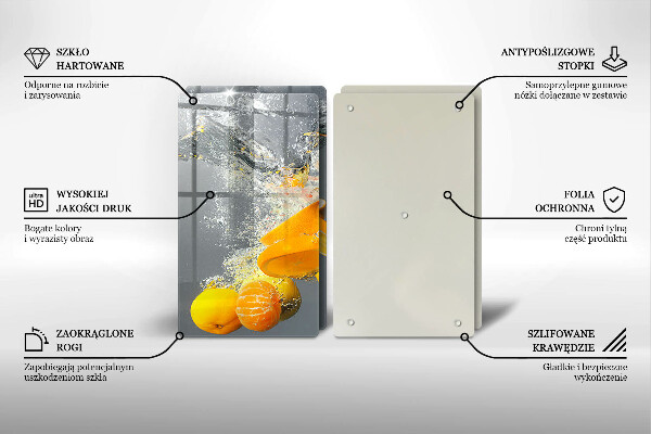 Deska do krojenia Cytryny w wodzie