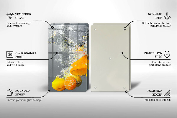 Deska do krojenia Cytryny w wodzie