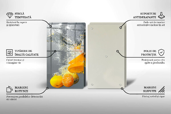 Deska do krojenia Cytryny w wodzie