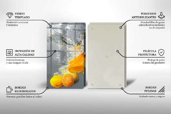 Deska do krojenia Cytryny w wodzie