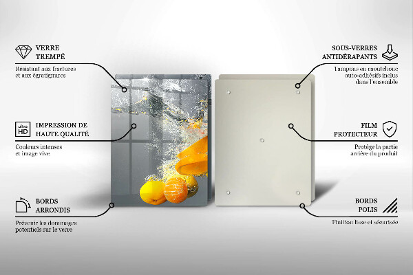 Deska do krojenia Cytryny w wodzie